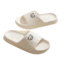 White cartoon bear slide sandals.