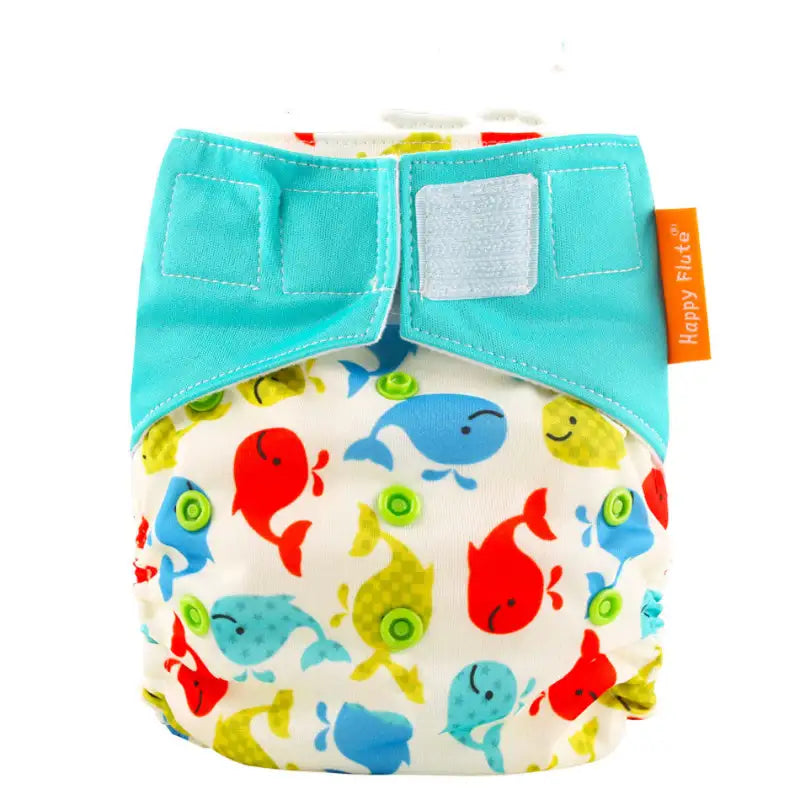 Cute Cloth Diapers Woodland Foxes and Yellow Submarines Blue Months