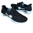 Black women’s sports shoes with mesh soles from Daisy Knit Sneakers for fashionable women