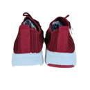 Pair of red and white trendy women’s sports shoes from Daisy Knit Sneakers