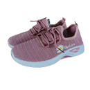 Pink mesh sneakers with daisies, the trendy fashionable women’s sports shoes for women