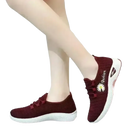 Burgundy fashion sneakers for women’s sports shoes, trendy and stylish women’s sports shoes