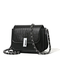 Chic Luxe Chain Shoulder Bag for Women - Black