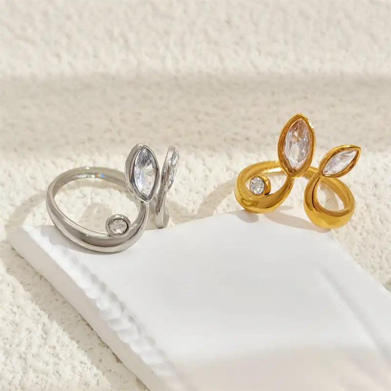 Darling Gold Stainless Steel Ring Set