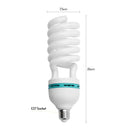 Spiral compact fluorescent lightbulb.
