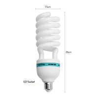 Spiral compact fluorescent lightbulb.