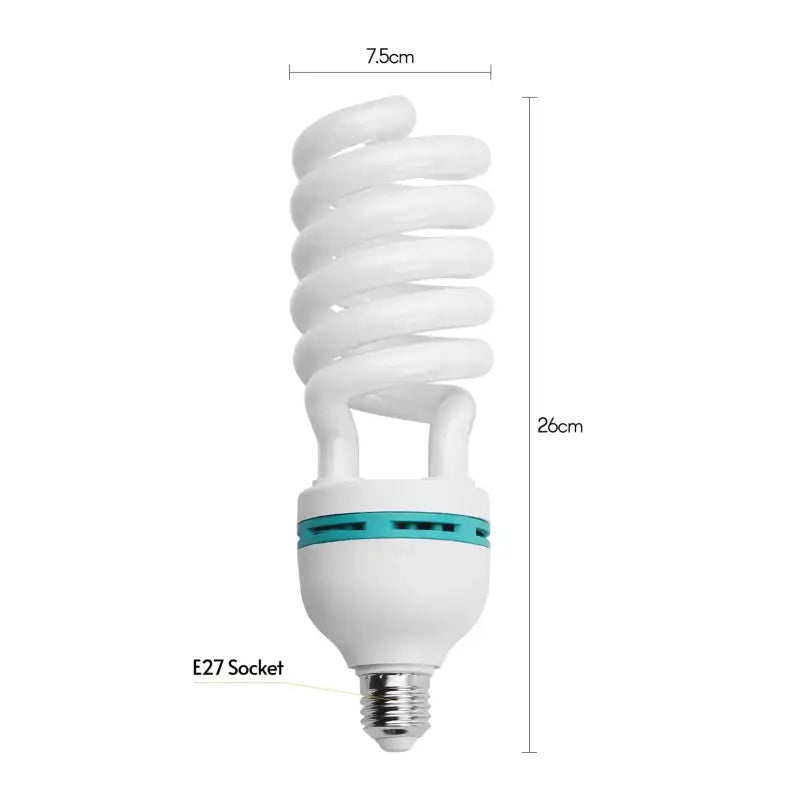 Spiral compact fluorescent lightbulb.