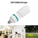 Spiral LED light bulb.