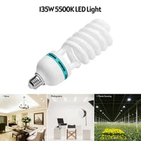 Spiral LED light bulb.