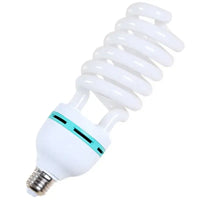 Spiral compact fluorescent light bulb.