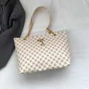 RetroChain Shoulder Bag - White