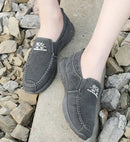Luxury Designer Men’s Canvas Shoes Slip on Casual Shoes Denim Male Loafers Soft Driving Moccasin Outdoor Breathable Men