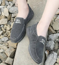 Luxury Designer Men’s Canvas Shoes Slip on Casual Shoes Denim Male Loafers Soft Driving Moccasin Outdoor Breathable Men