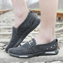 Luxury Designer Men’s Canvas Shoes Slip on Casual Shoes Denim Male Loafers Soft Driving Moccasin Outdoor Breathable Men