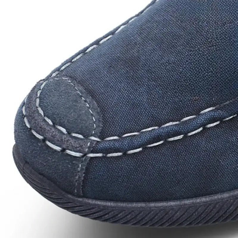 Luxury Designer Men’s Canvas Shoes Slip on Casual Shoes Denim Male Loafers Soft Driving Moccasin Outdoor Breathable Men