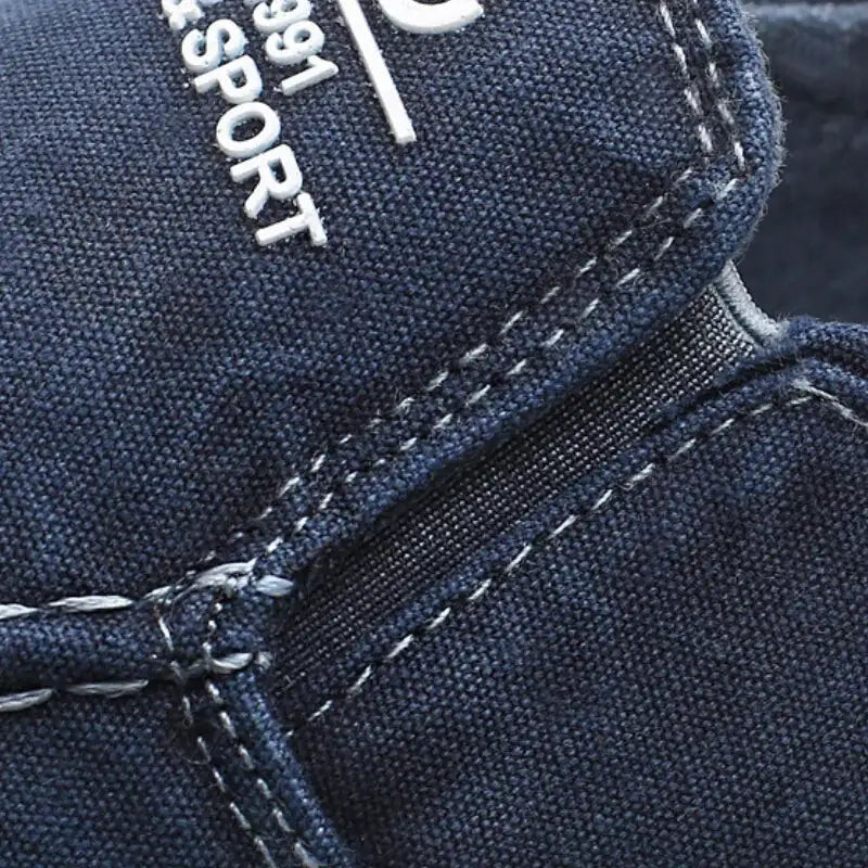 Luxury Designer Men’s Canvas Shoes Slip on Casual Shoes Denim Male Loafers Soft Driving Moccasin Outdoor Breathable Men