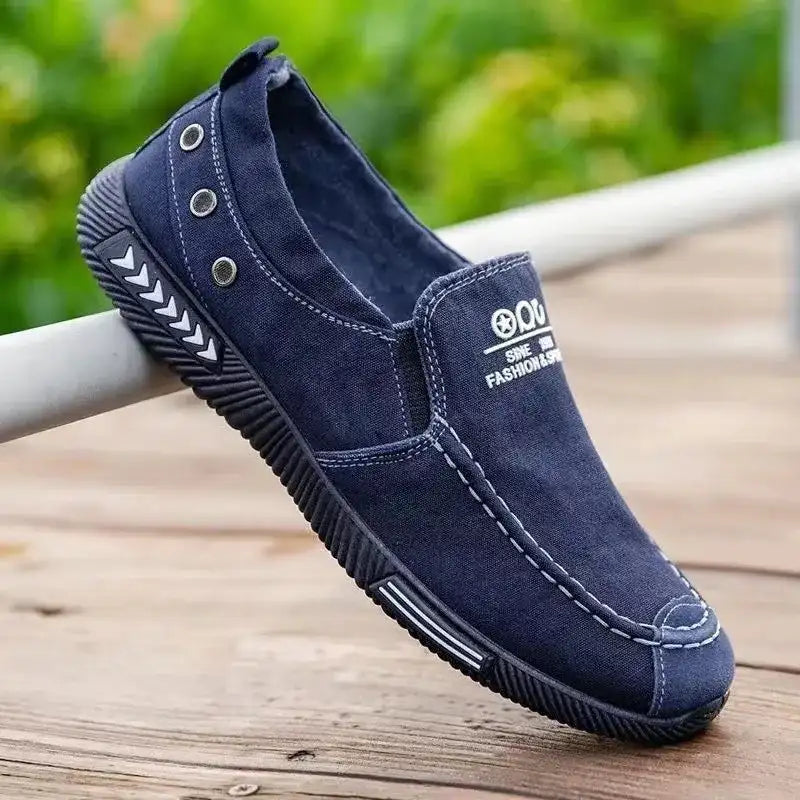 Blue Canvas Shoes / 39