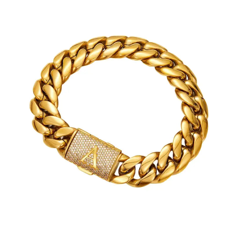 Diamond Clasp Gold Chain Stainless Steel Ornament