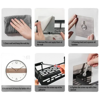 Instructions for installing a shelf.