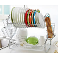 Stainless Steel Kitchen Organizer Rack - Silver