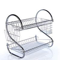 Stainless Steel Kitchen Organizer Rack - Silver