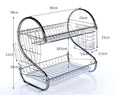 Stainless Steel Kitchen Organizer Rack - Silver