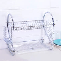 Stainless Steel Kitchen Organizer Rack - Silver