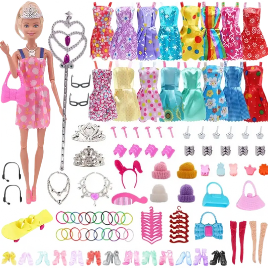 Doll and accessories set.