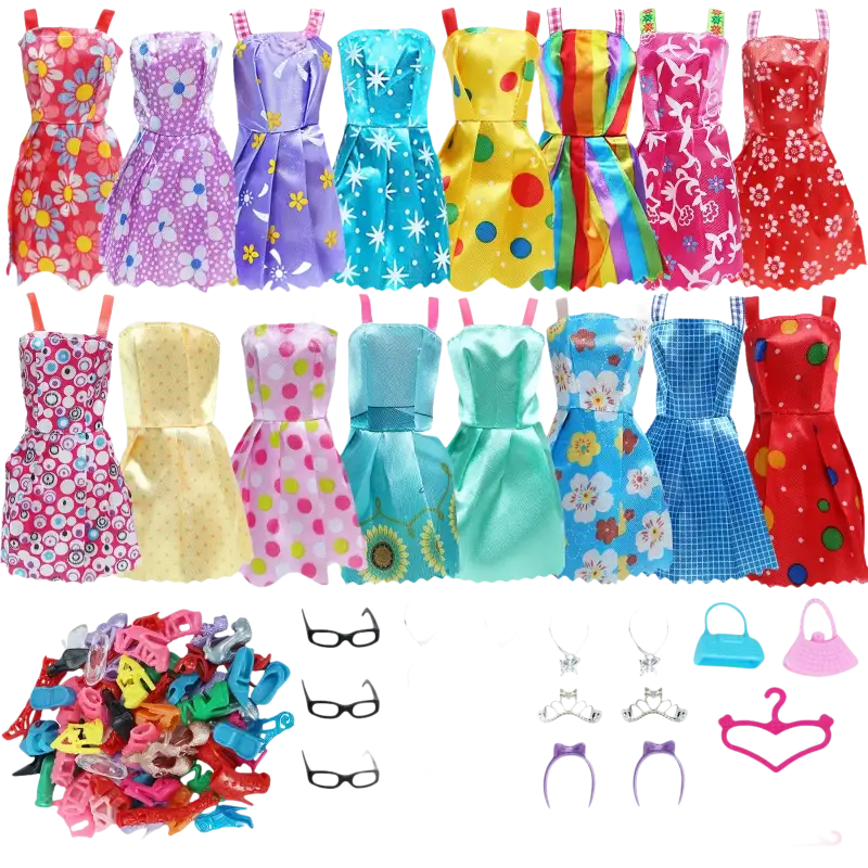 Dollpocalypse Mini Dress Handbags and More set doll accessories!