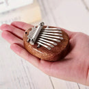 Mini Kalimba 8 Key Thumb Piano 1 Pack Water Drop Style Cute Instrument Portable Exquisite Gift Set for Kids - Water