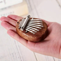 Mini Kalimba 8 Key Thumb Piano 1 Pack Water Drop Style Cute Instrument Portable Exquisite Gift Set for Kids - Water