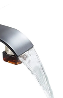 Waterfall bathroom faucet.