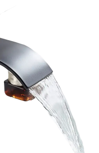 Waterfall bathroom faucet.