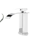 Modern silver faucet.