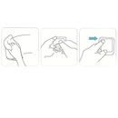 Easy Peasy Stainless Steel Bathroom Hook Guide with assembly instructions for trendy self-adhesive stainless steel punch hooks