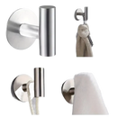Trendy brushed metal wall hook from Easy Peasy Stainless Steel Bathroom Guide