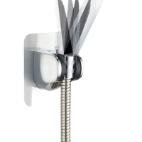 Adjustable shower head holder.