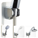 Adjustable shower head holder.