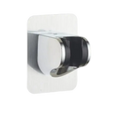 Chrome shower head holder with adhesive backing.