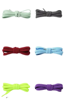 Selection of colorful no-tie shoelaces.