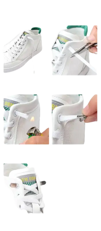 Shoelace installation guide.