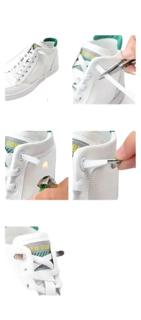 Shoelace installation guide.