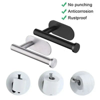 No Drilling Toilet Paper Holder SUS304 Stainless Steel Self Adhesive Wall Mount Tissue Towel Roll Dispenser