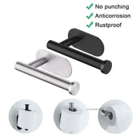 No Drilling Toilet Paper Holder SUS304 Stainless Steel Self Adhesive Wall Mount Tissue Towel Roll Dispenser