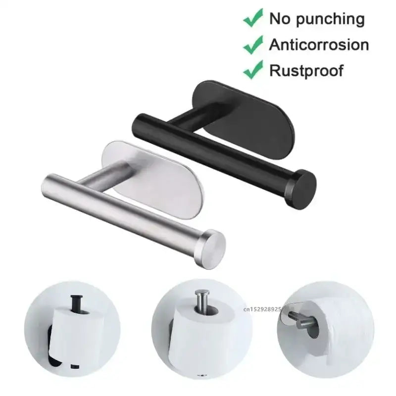 Bathroom Bliss Adhesive Toilet Paper Holders And More