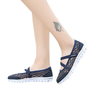 Navy blue lace women’s shoes.