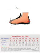Women’s shoe size chart.