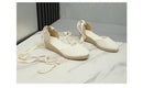 Sandals for Women 2025 Grass Woven High Heels Summer Strap High Heels Linen Soled Shoes Strap Hemp Rope Wedges Shoes