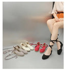 Sandals for Women 2025 Grass Woven High Heels Summer Strap High Heels Linen Soled Shoes Strap Hemp Rope Wedges Shoes