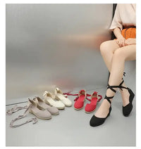 Sandals for Women 2025 Grass Woven High Heels Summer Strap High Heels Linen Soled Shoes Strap Hemp Rope Wedges Shoes